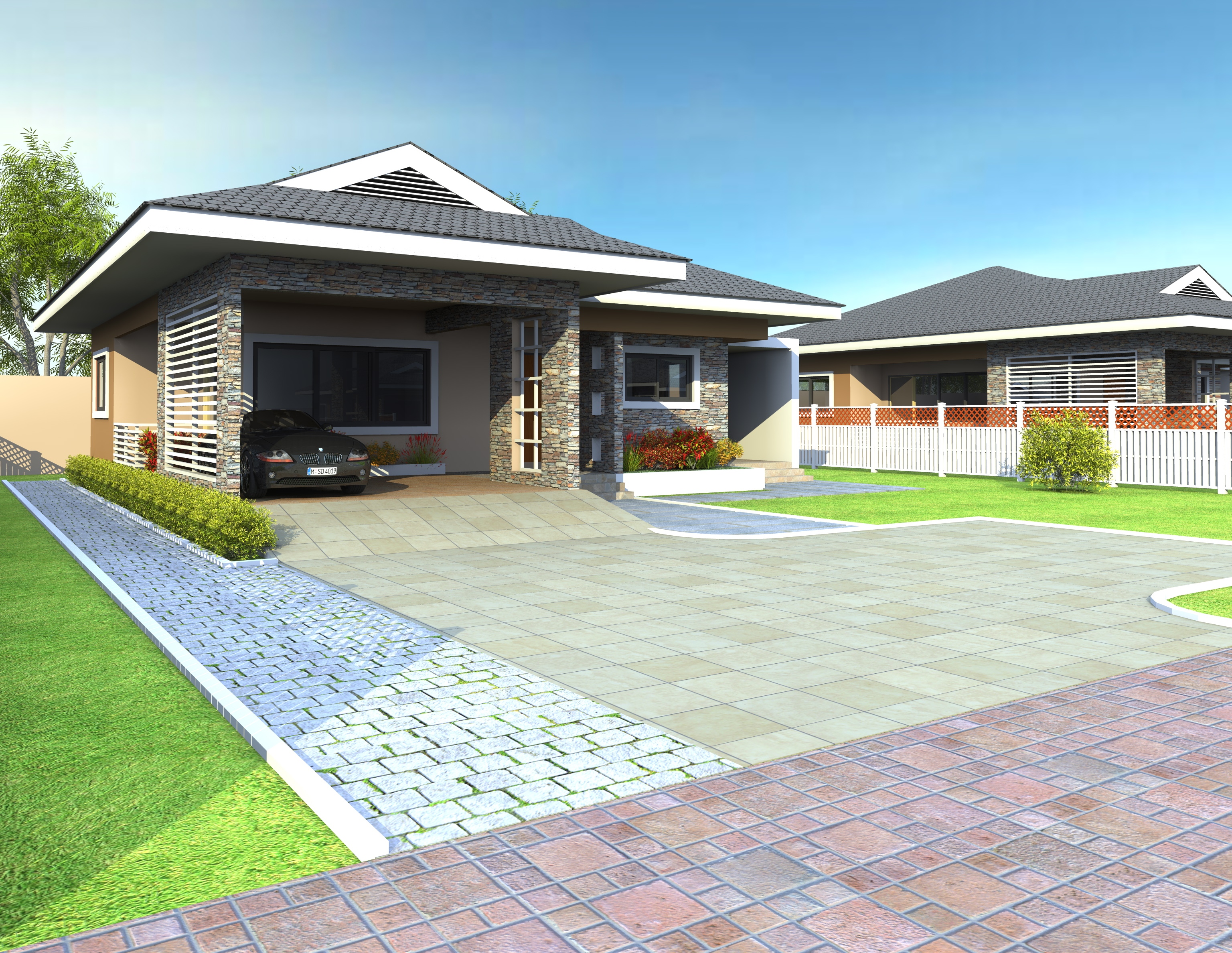 rendering of an affordable house